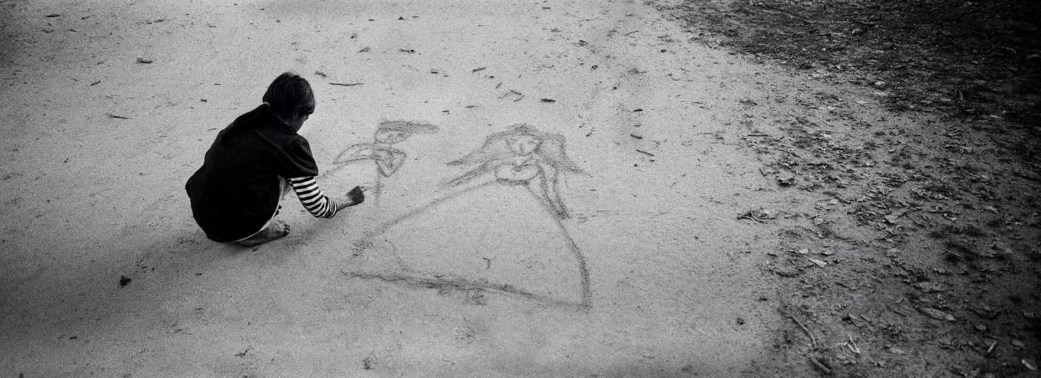  "Sand Drawing" Siem Reap ruins Cambodia. 