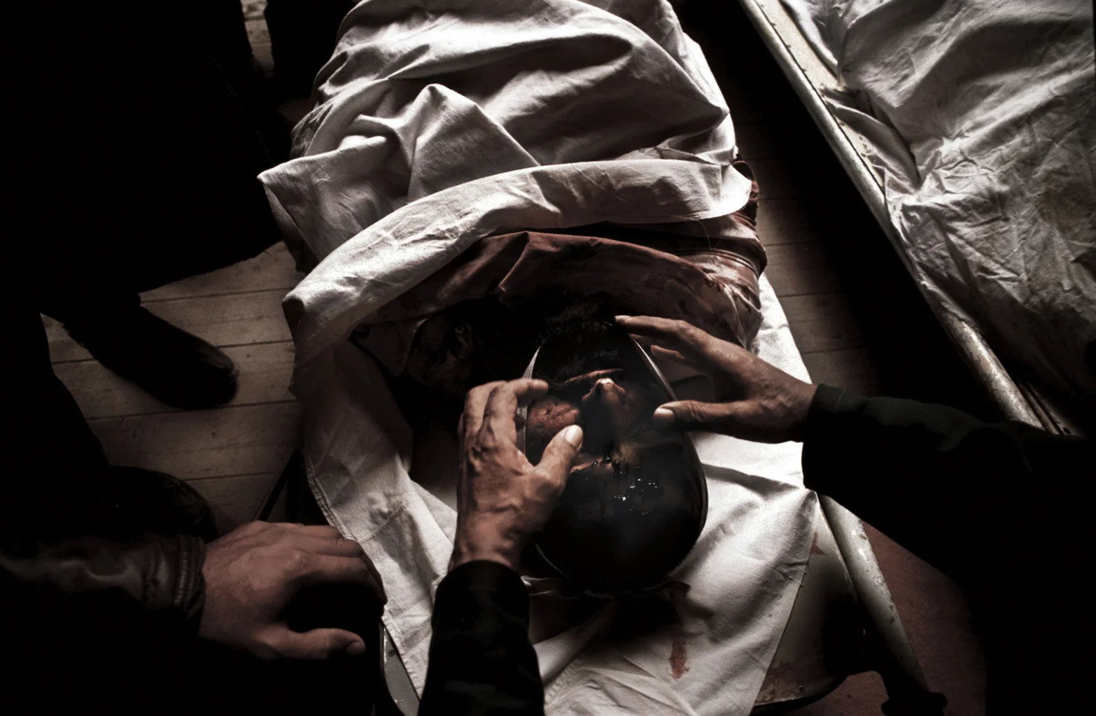 Islamic Renaissance party member shot dead, (headshot) by a government sniper in Dushanbe, Tajikistan. The Islamic Renaissance Party were fighting to overthrow the Soviet backed government in power. Tajikistan, 1992