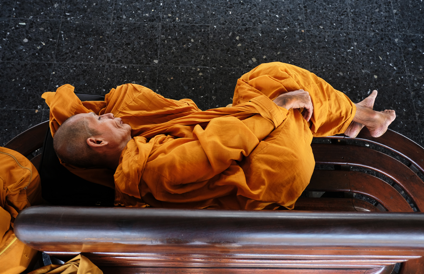  “Sleeping Monk.” Hua Lamphong Train Station, Bangkok. 2017 