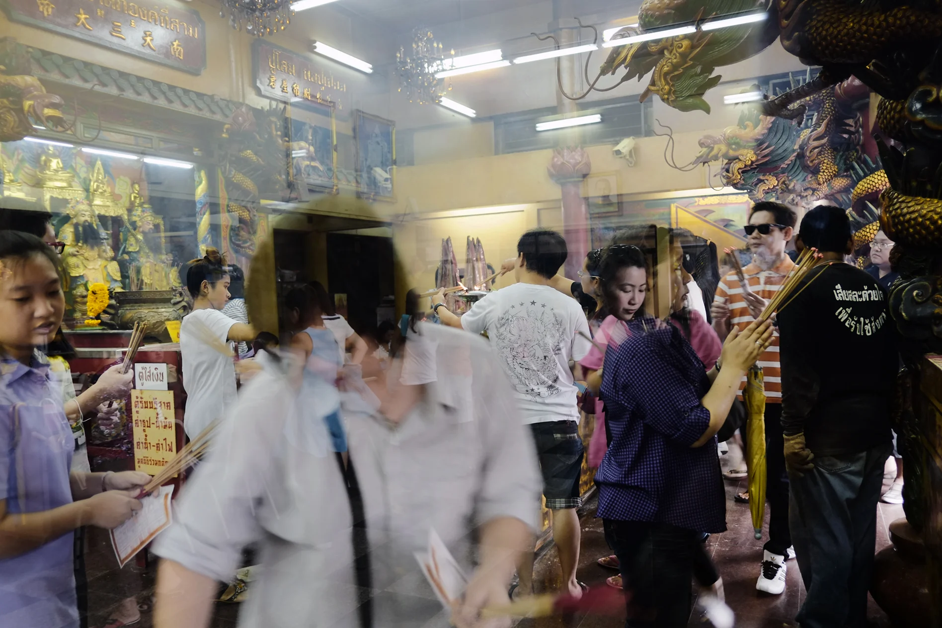 Chinese Buddhist temple. Bangkok, Thailand. 2012