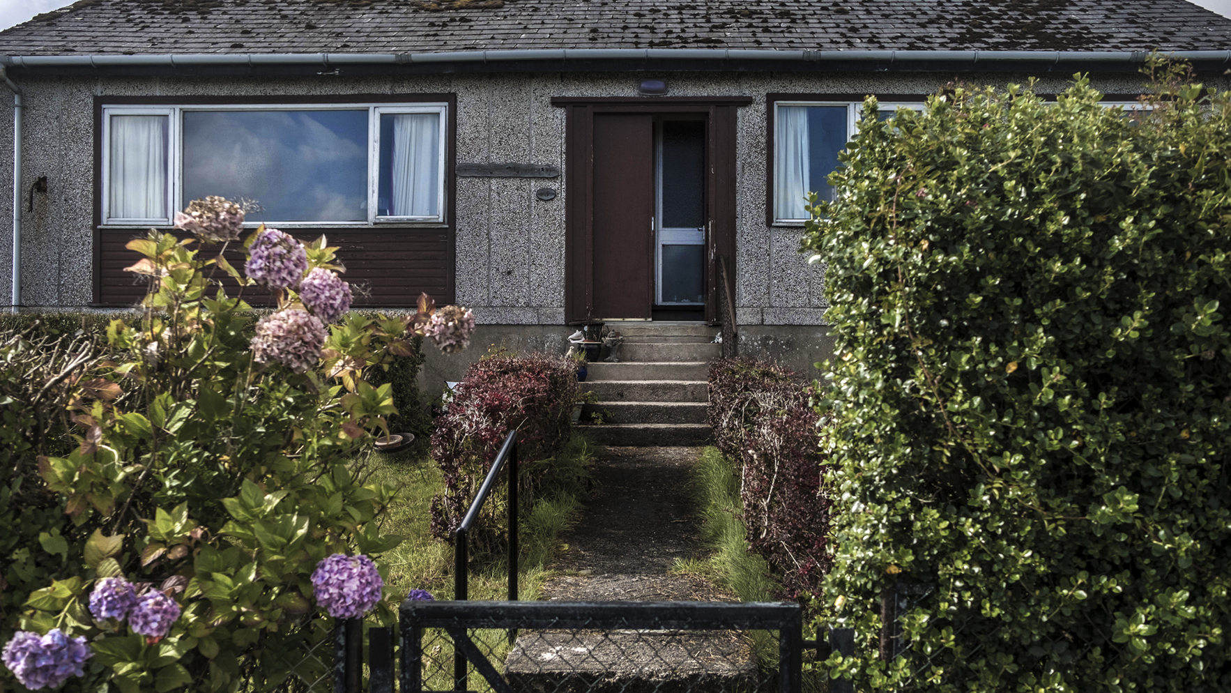  House-front, Jura Island. West Coast, Scotland. 