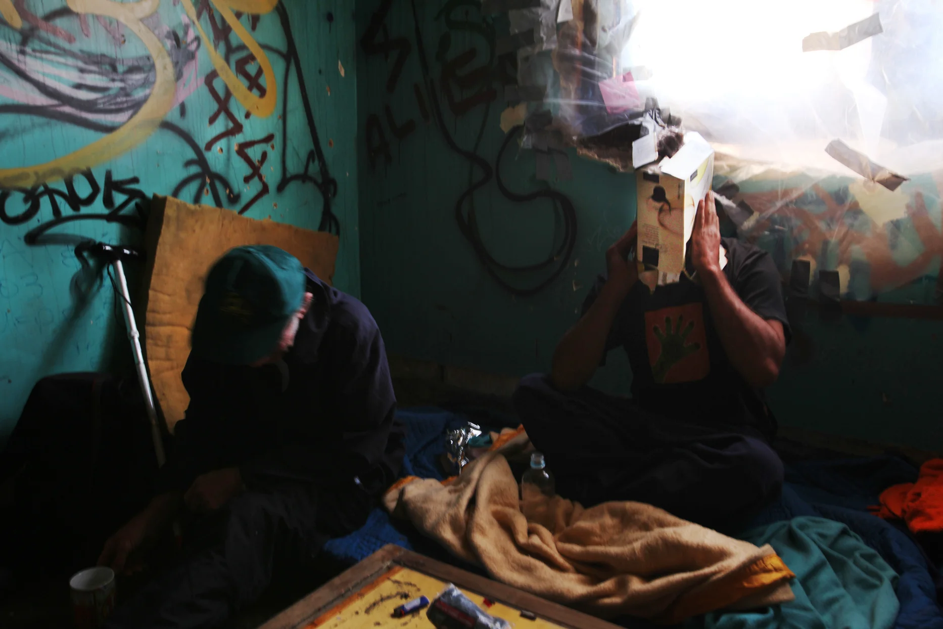 Summary: These pictures are a reportage of the daily struggle of life of alcoholic and homeless people who live in Newcastle, Australia. The lives of alcoholics in Newcastle, show patterns of structured behavior with territorial and social layers. They have a distinctive group identity and a moral order is present. Their subculture is complex with strains of non-patriarchal and patriarchal relations combined with little tolerance towards outside groups. The moral code of the alcoholics subculture may be a reaction to their histories of abuse but is also conservative in reproducing aspects of the culture that they resist. The social networks and in some cases the deep seated friendships made on the street provide a force of survival.