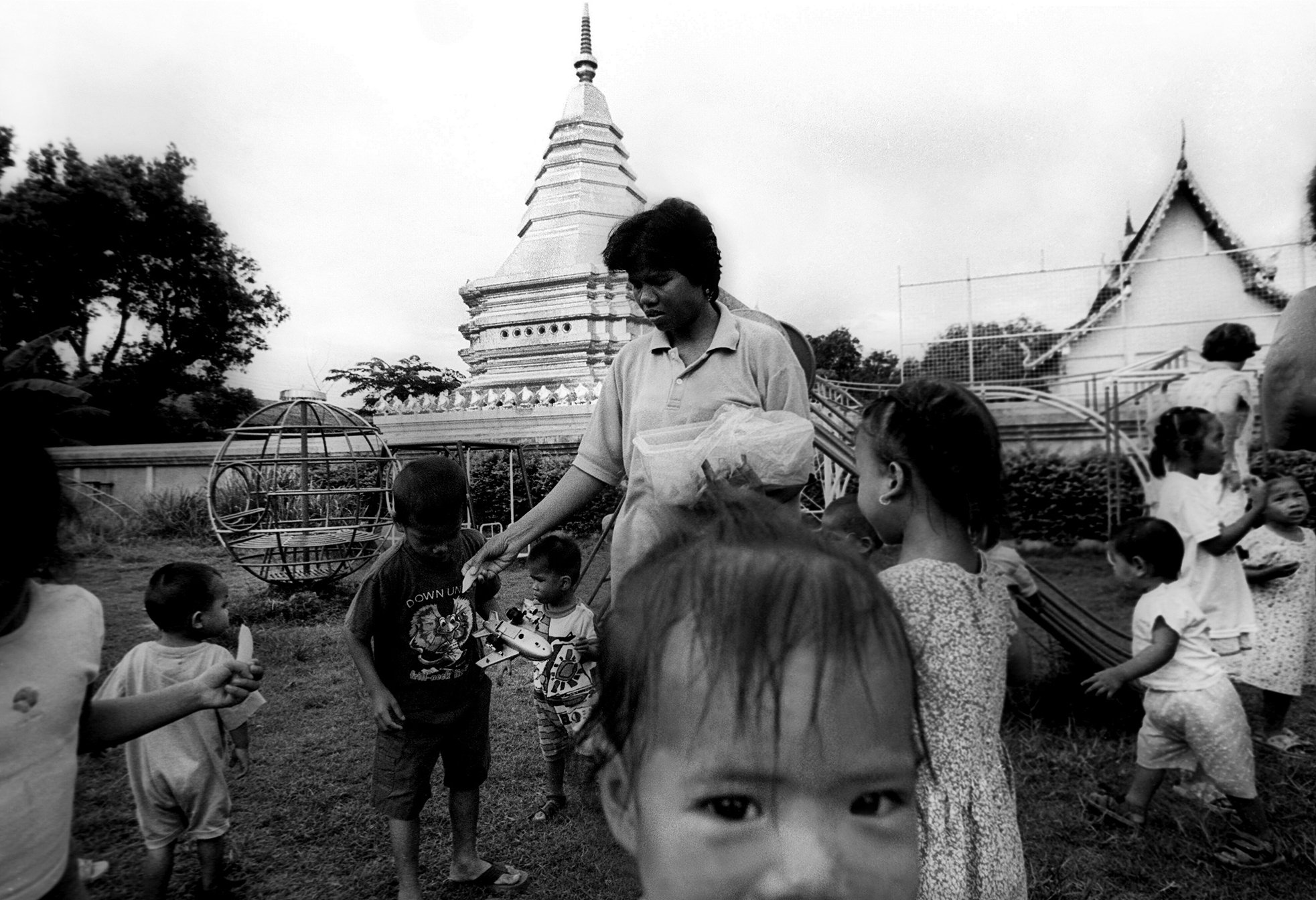  "The Park" At the Agape orphanage for those living with HIV. Chiang Mai, Thailand. The mid-1990s. 