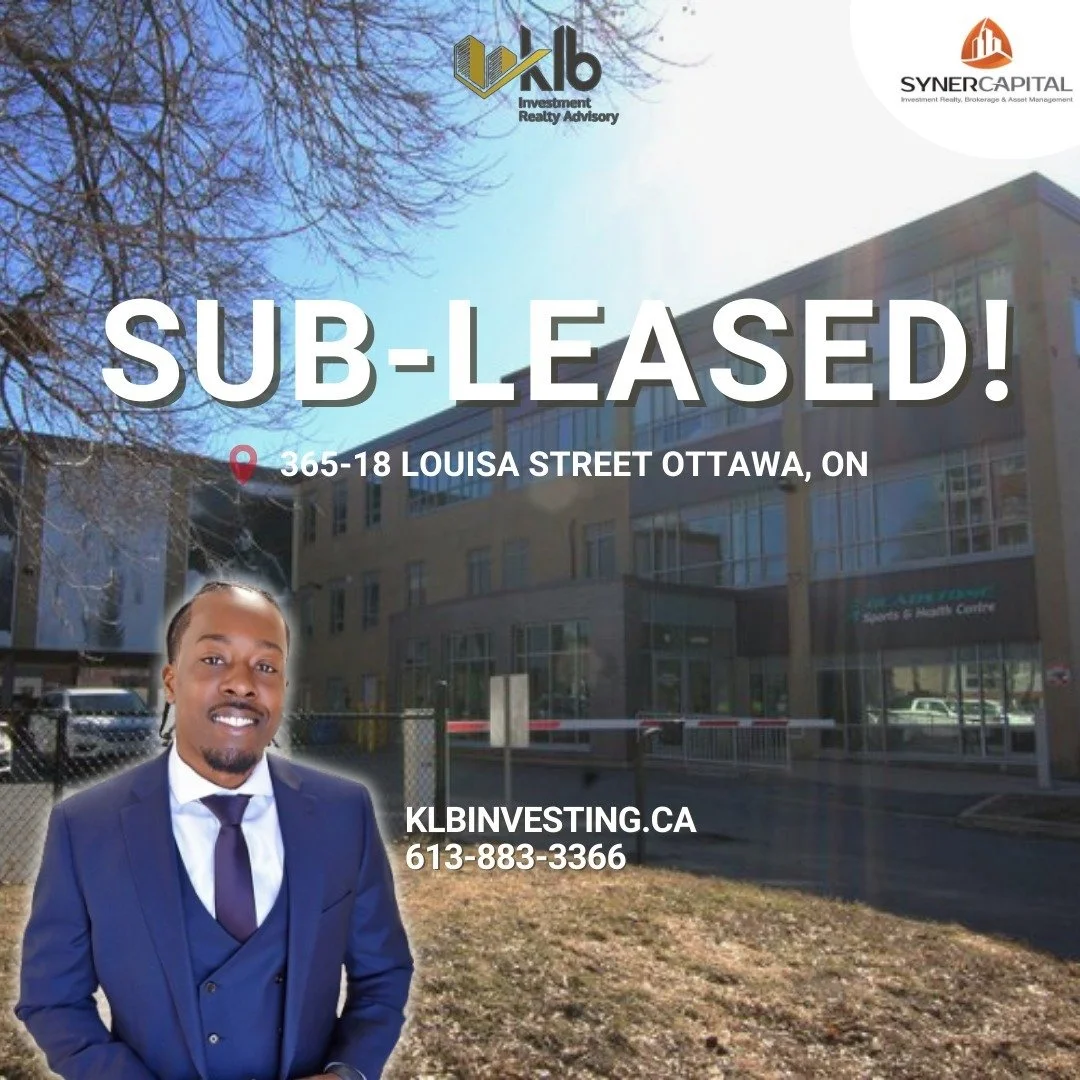 We are proud to announce that 365-18 Louisa Street was successfully subleased earlier this year.
#allthingsinvestmentrealestate #KwesiLBourneInvestmentRealtyAdvisory #realestateinvesting #investmentproperty #RealEstateInvestment #commercialproperty #