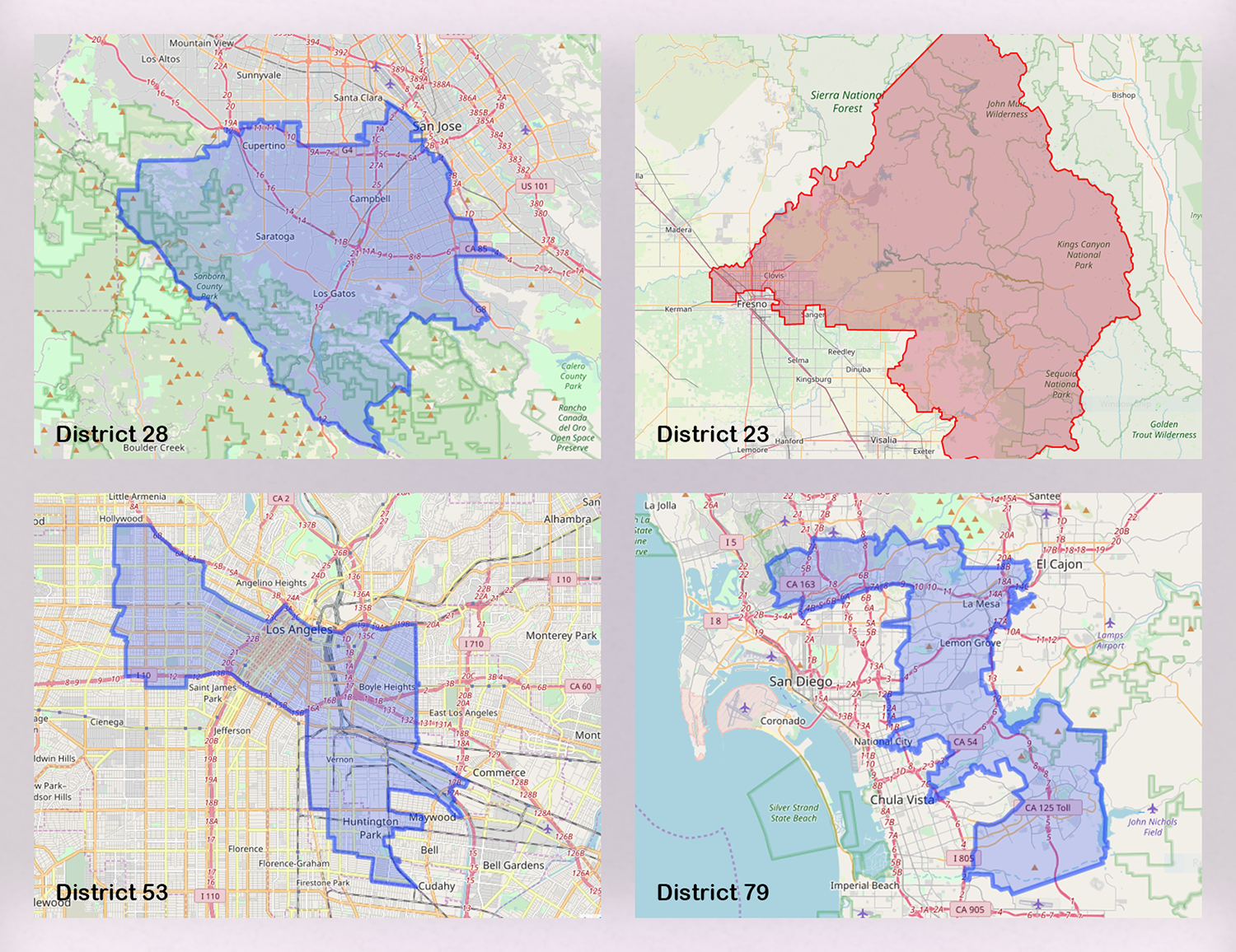 District 28 - Evan Low - (916) 319-2028 District 53 - Miguel Santiago - (916) 319-2053 District 79 - Shirley N. Weber - (916) 319-2079 (The district 23 rep is already voting no)