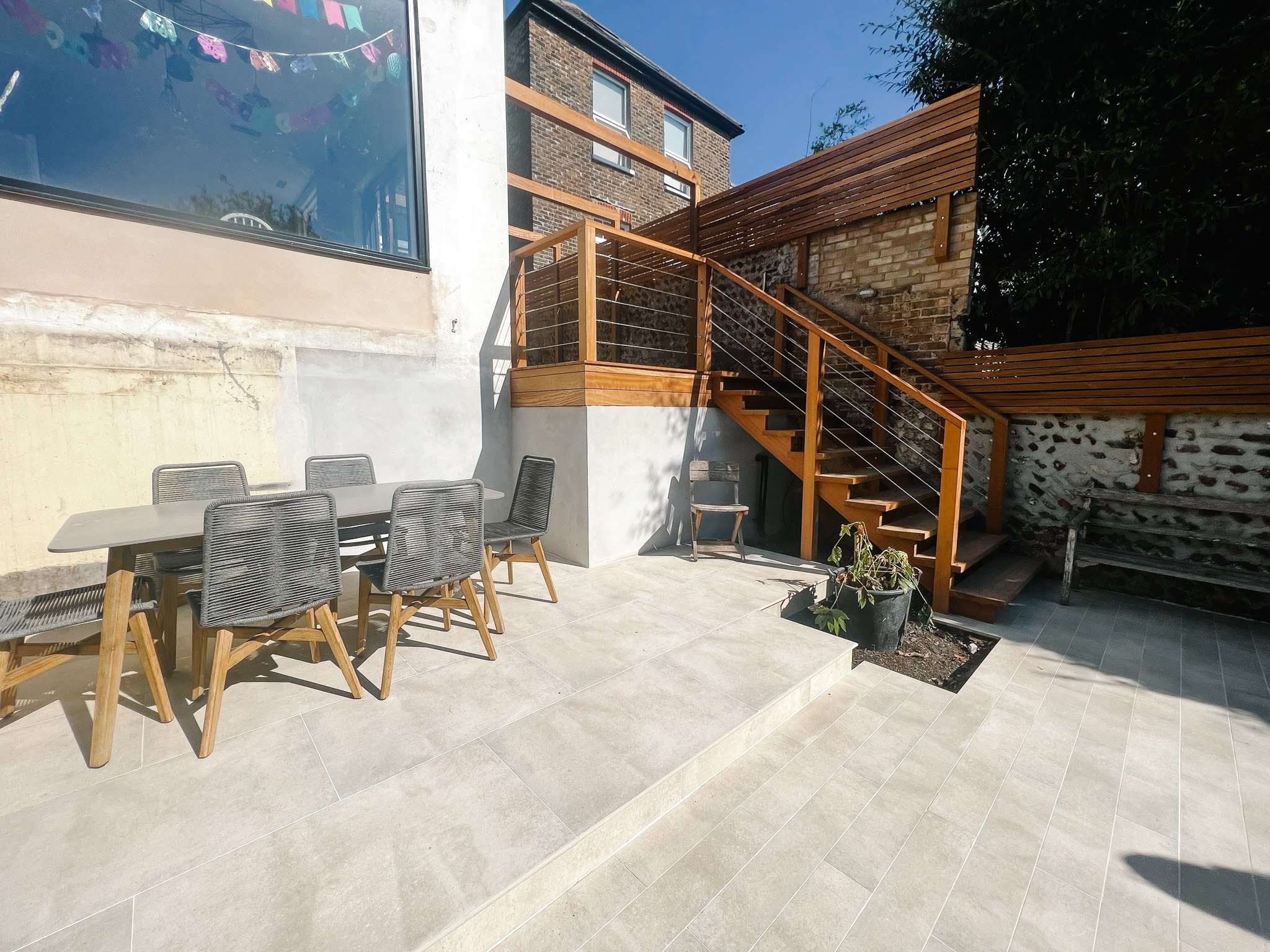 Victorian terrace garden build. Landscaping brighton and hove