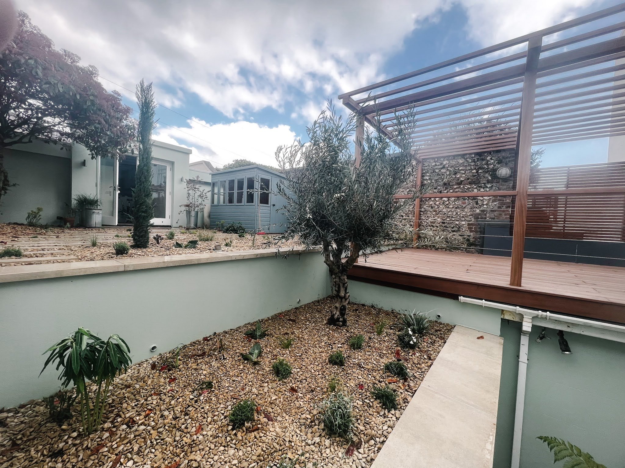 split level garden transformation and landscaping brighton and hove