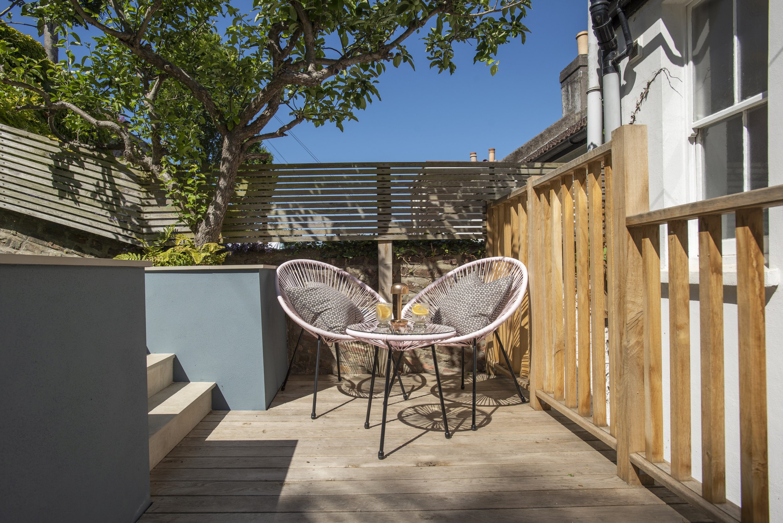 steep terrace garden hard landscaping. landscaper brighton and hove