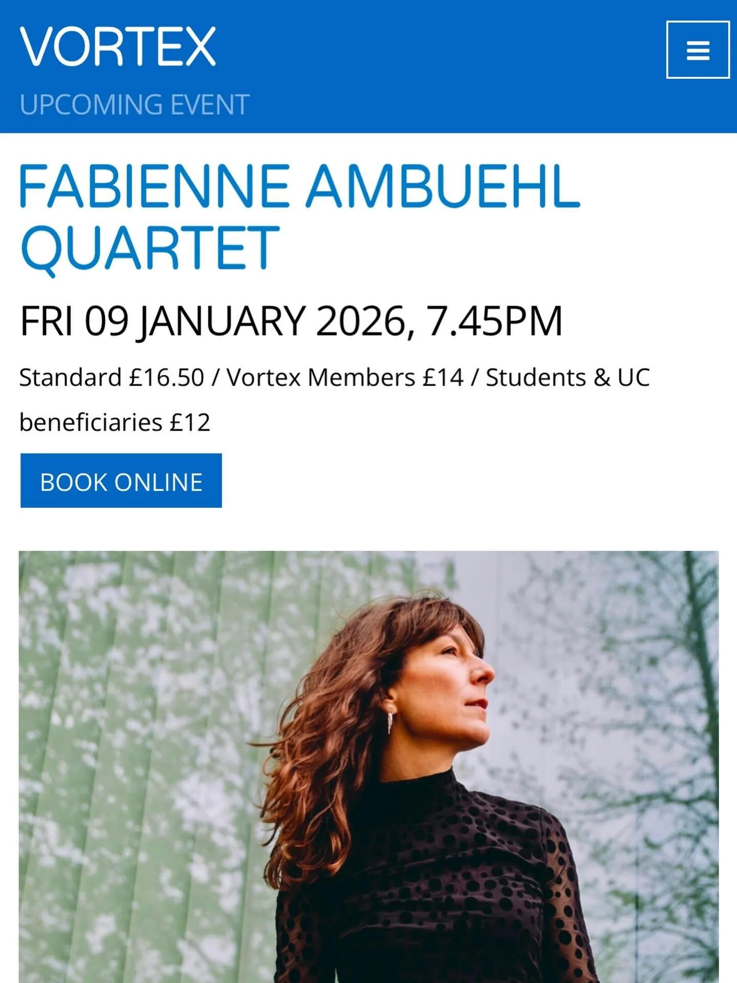 fancy a night out again? 
Join us at @vortexjazzclub this Friday 9th January. 
I am looking forward to playing for you with the band
🎶🩵

@antlawguitar 
@mattridleybass 
@jonscottdrums 

Ticket link in bio.

#londonmusic #live #londonjazz #pianist #