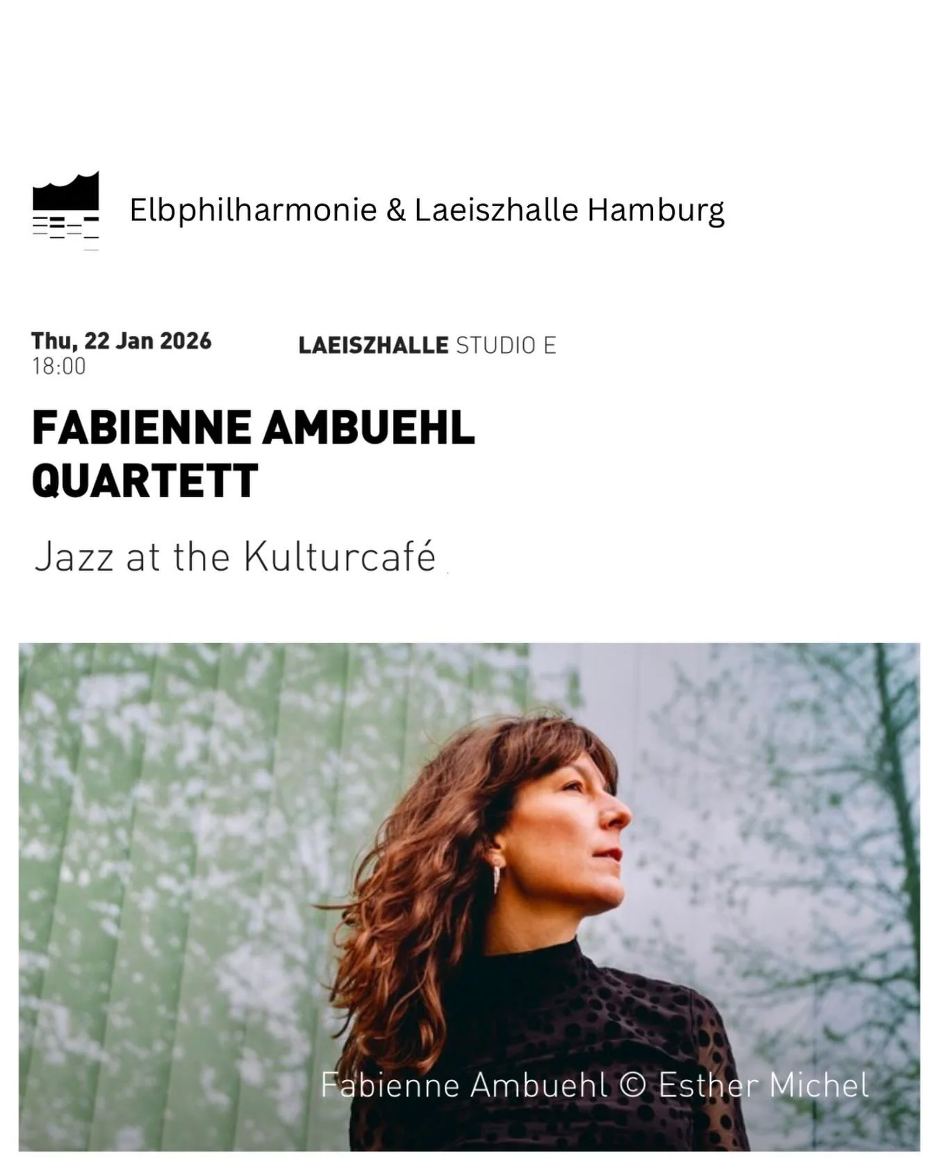 Hello Hamburg - can&rsquo;t wait to meet you! 

Playing at Laeiszhalle tonight with the fantastic 
@antlawguitar 
@mattridleybass 
@thelucstagram 

#hamburg #live #jazz #quartet #pianist