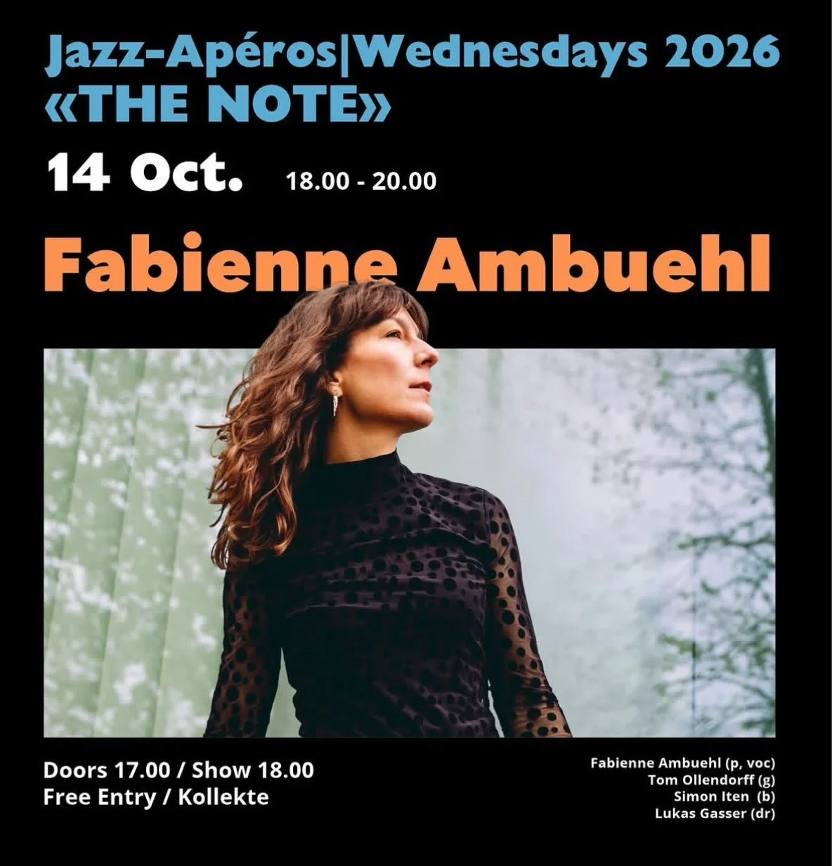 We are playing at @bluenote_bienne tomorrow Wednesday with the quartet! Can&rsquo;t wait to meet you, Biel-Bienne ✨

Can&rsquo;t wait to share the stage and lots of new songs with @tomollendorff @thelucstagram @nomisneti 

#live #biel #bienne #pianis