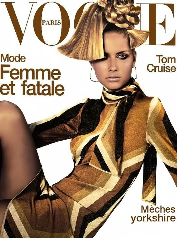 PARIS VOGUE - AUGUST 2000 COVER MODEL - ANA CLAUDIA MICHELS