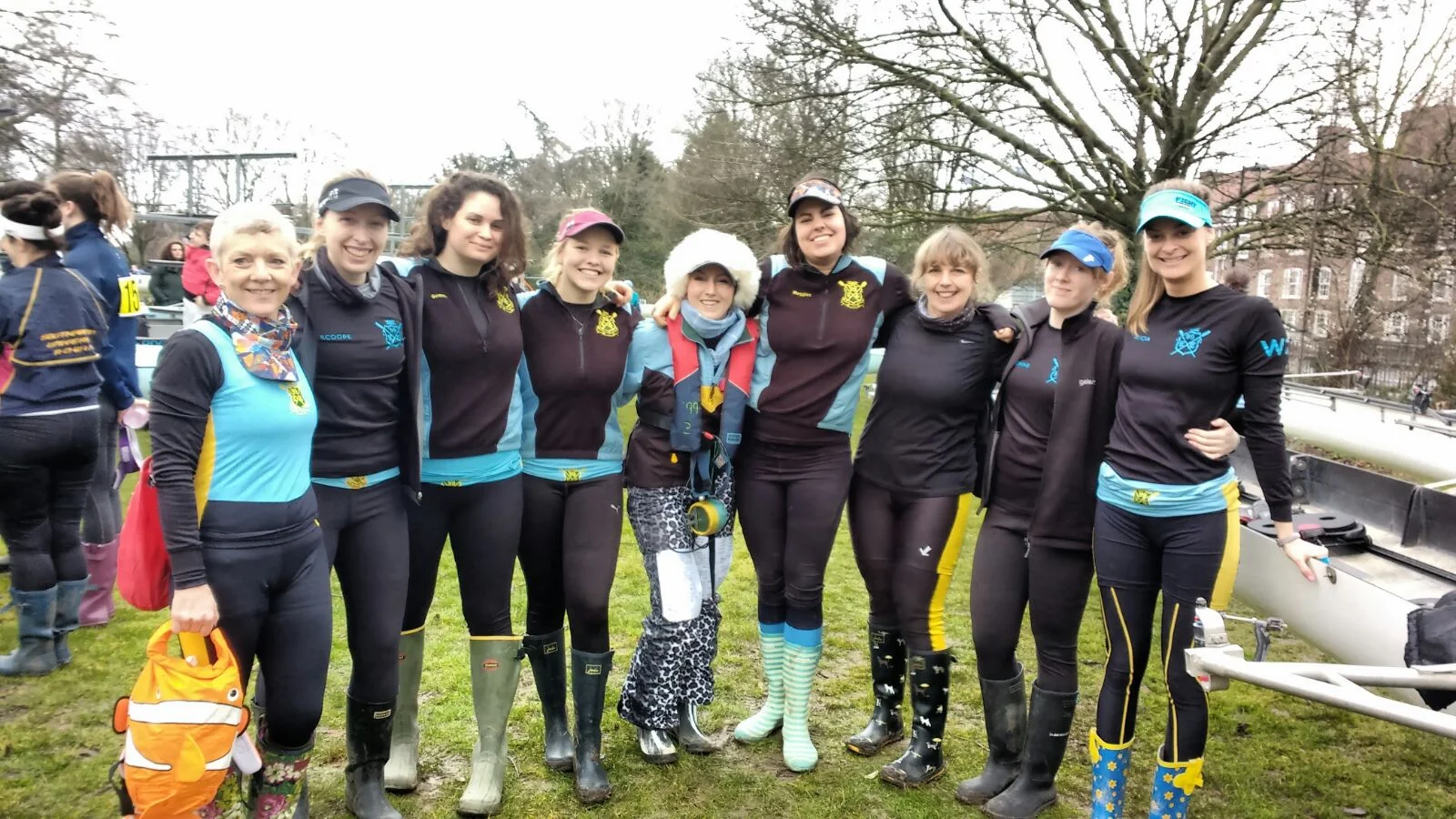 WeHoRR 10th March 2018 - W2 Crew - Left to Right - Sarah Catchapole, Sophie Coope, Gemma Douglas, Laura Dallaway, Elle Outram (Cox), Meg Barne, Nikki Braithwaite, Catherine Quinn and Alicia Wilcox