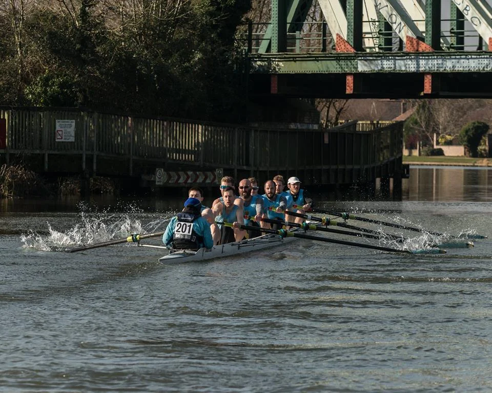 Men's Second Boat Winter League Part 2 February 2018 - Richard Meadows, Alex Tofts, Michael Dales, Paul Carter, Pilip Horton, Francisco Duarte, Richard Reumerman, Alex Guttenplan and coxed by Kenny Sandman. Photo Credit - Robert Young