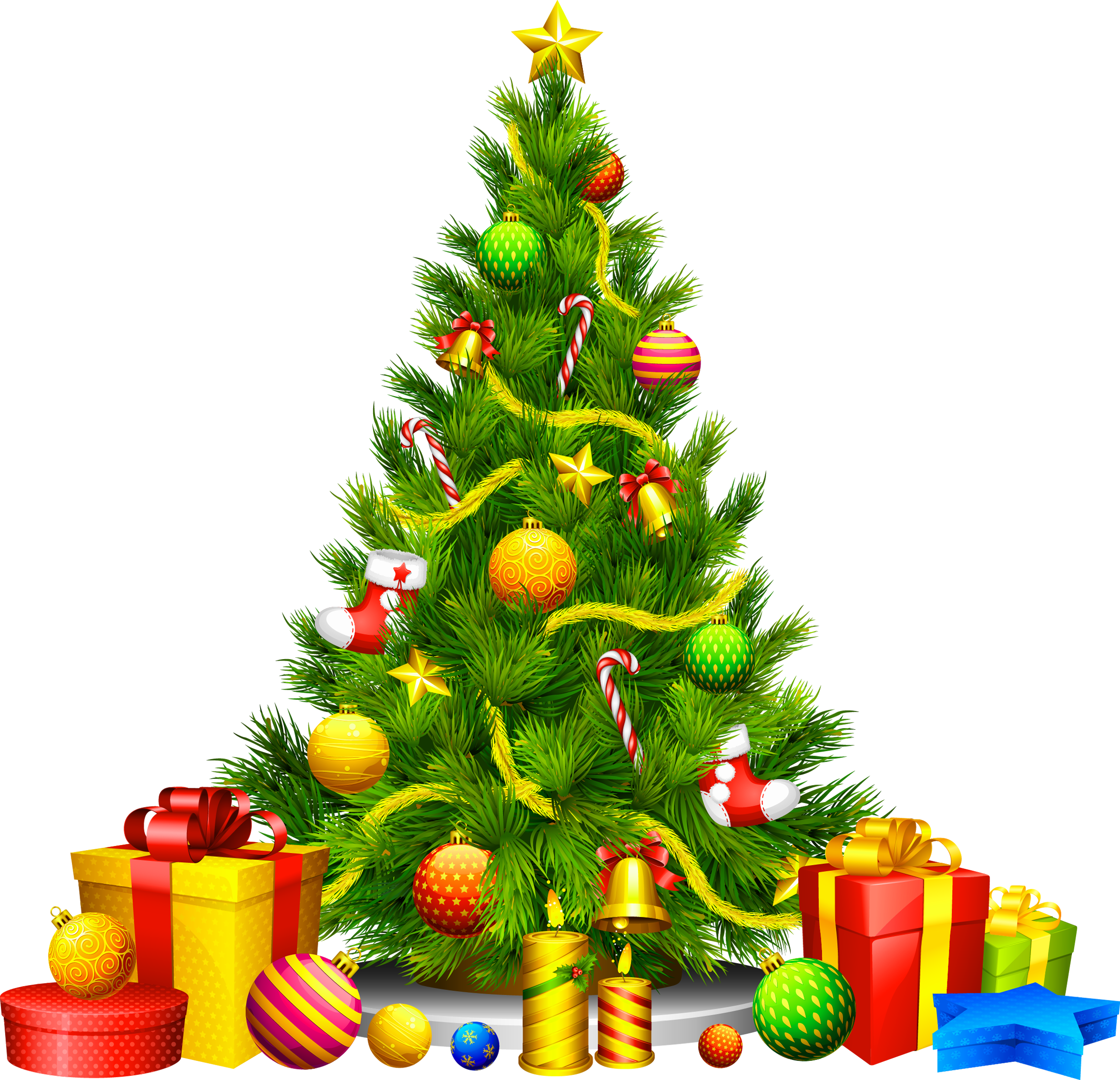 Large_Transparent_Christmas_Tree_with_Presents_Clipart.png