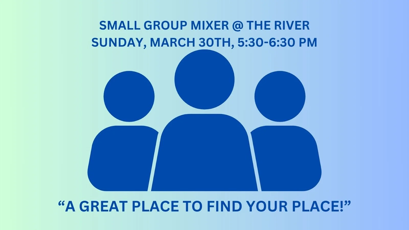 Annual Small Group Mixer