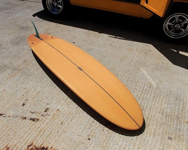 Co-ords... .
7&rsquo;4 MP .
.
.
.
#coords #customsurfboard #classic #midpin #groove #surflife #60s #ford #summervibes #surfvan #midlengthsurfboard #singlefin