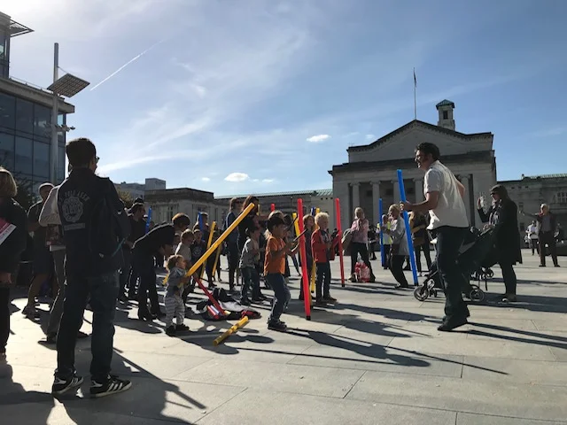 Families fill Guildhall Square with the sounds of Caribbean music at Music in the City