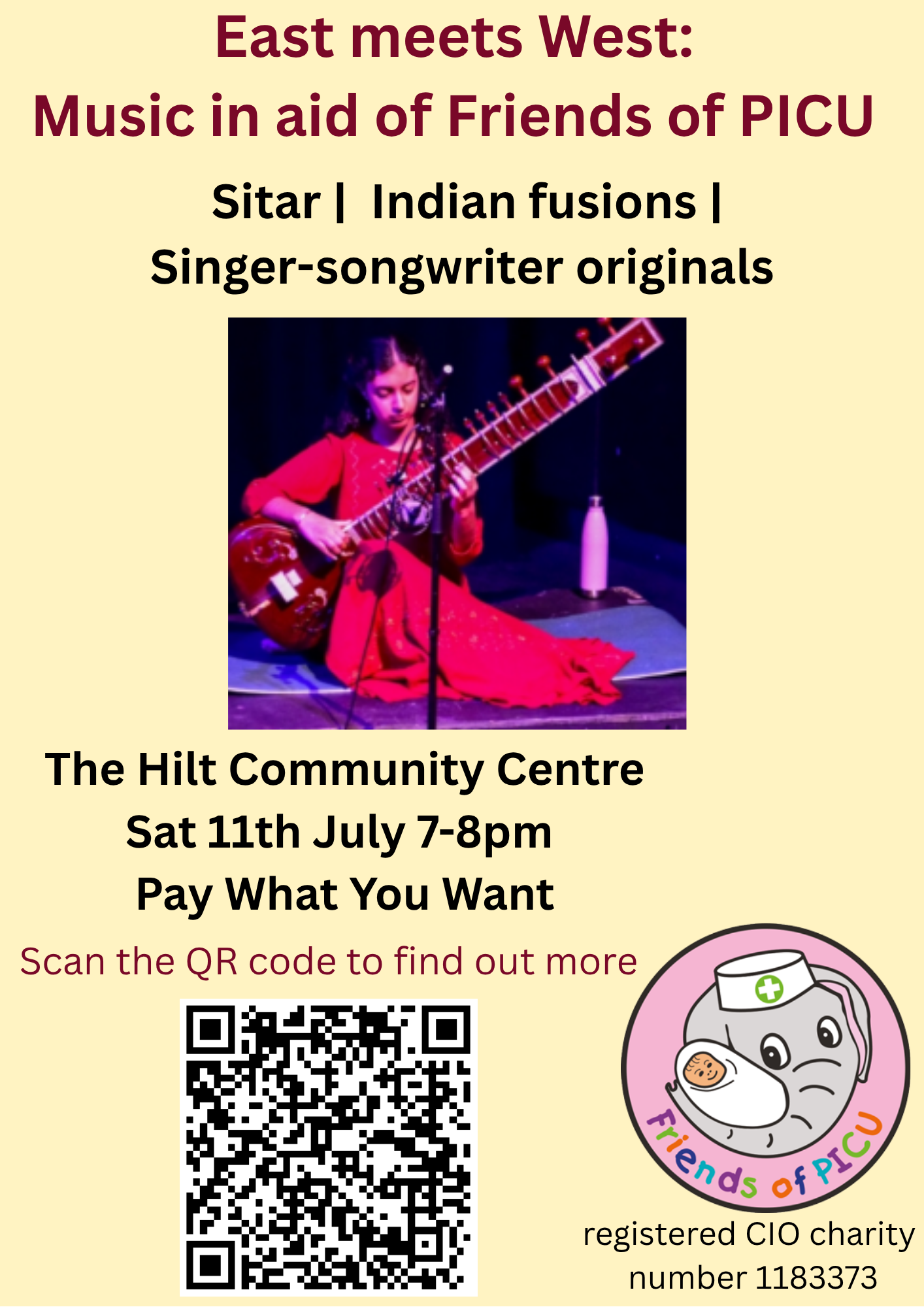 East Meets West: Music in aid of Friends of PICU 