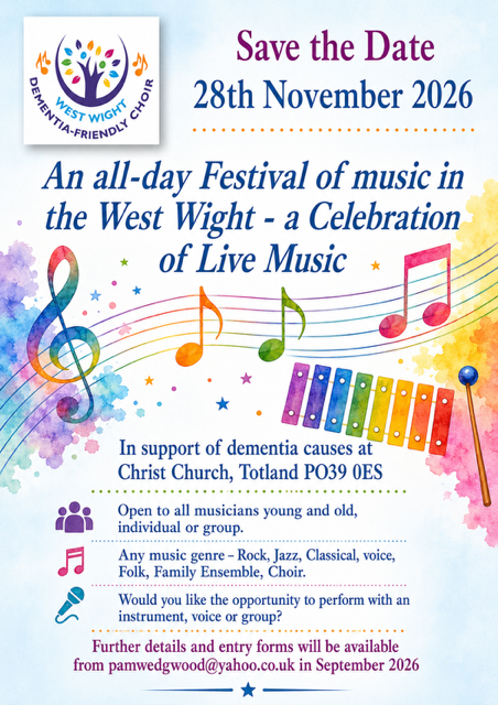 2nd Festival of Music in the West Wight: November 28th 2026