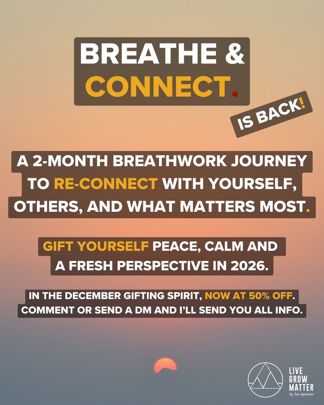 Breathe &amp; Connect - A 2-month breathwork journey