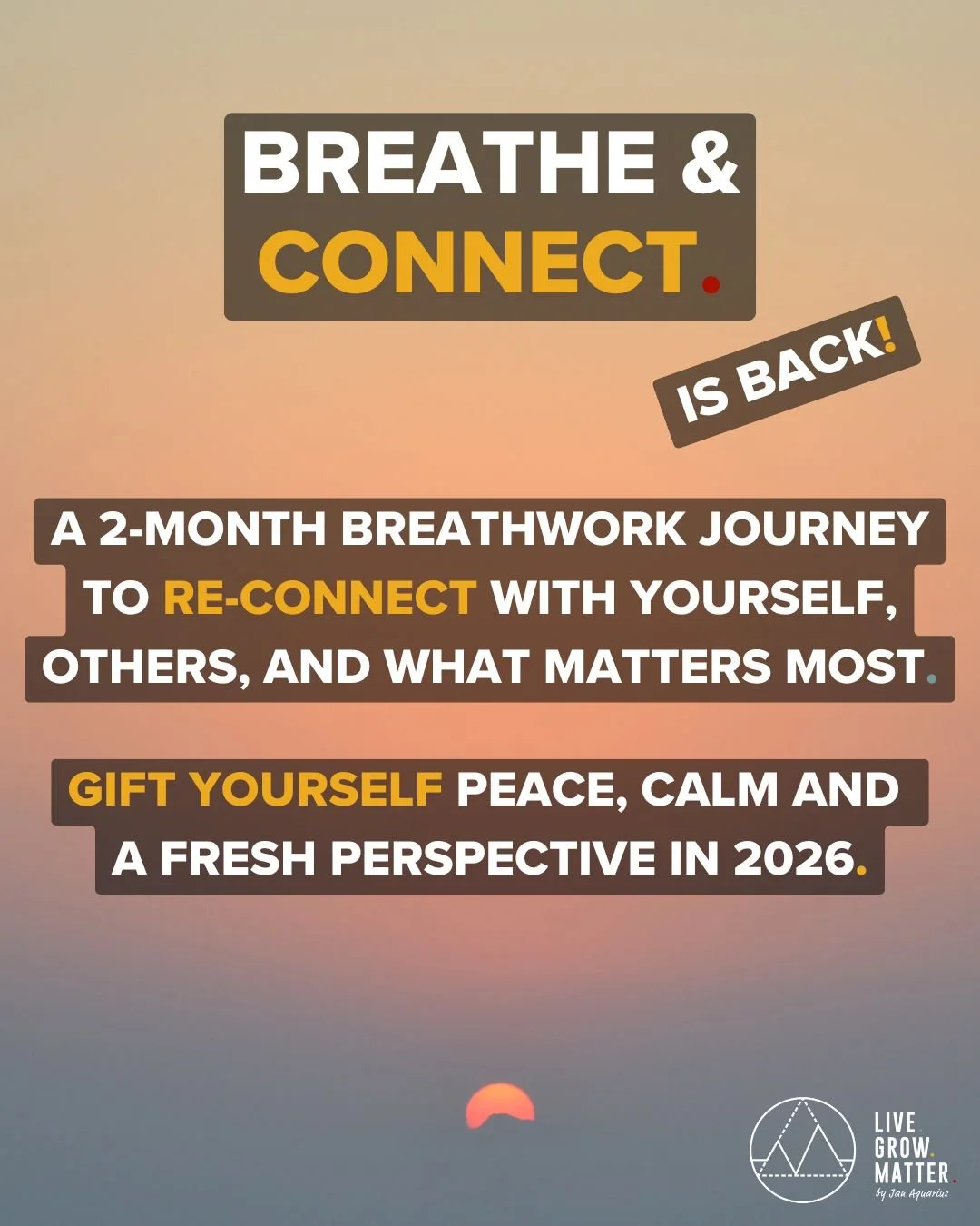 Breathe and Connect - A 2-month online breathwork journey