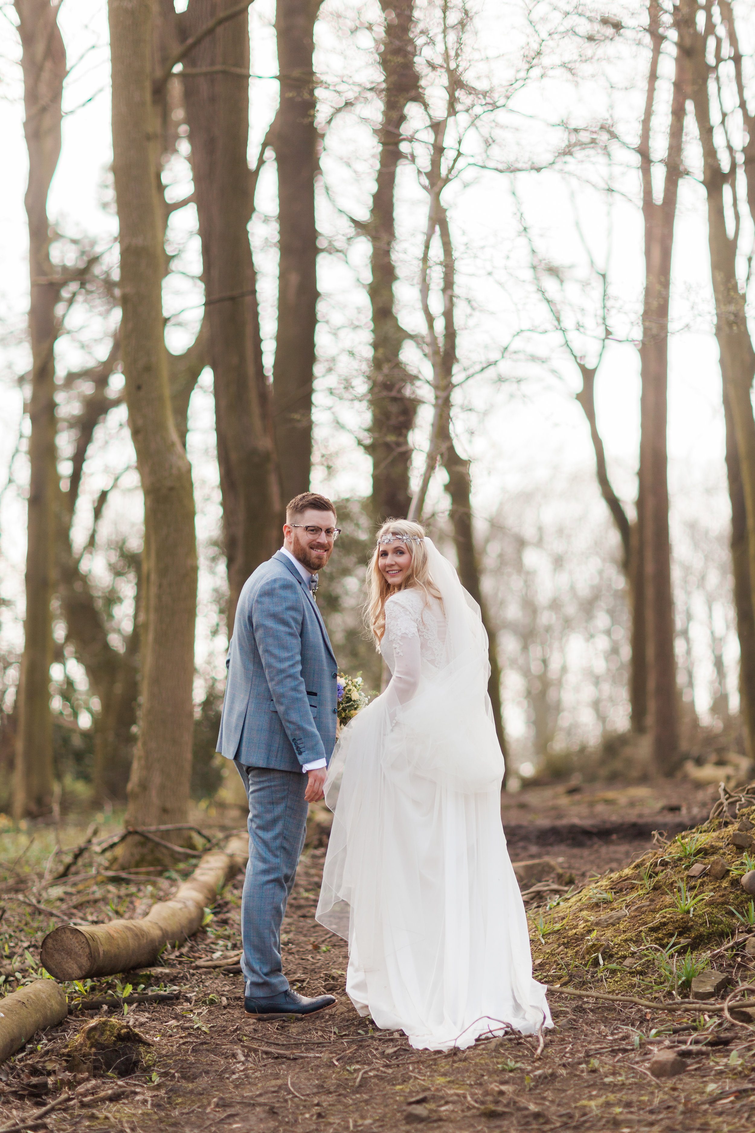 Married Couple in Woods