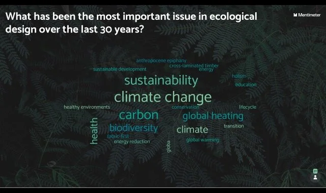 What has been the most important issue in ecological design issue over the last 30 years?