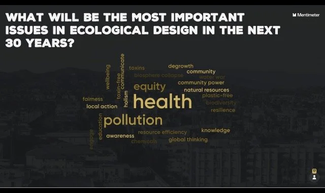 What will be the most important issue in ecological design in the next 30 years?