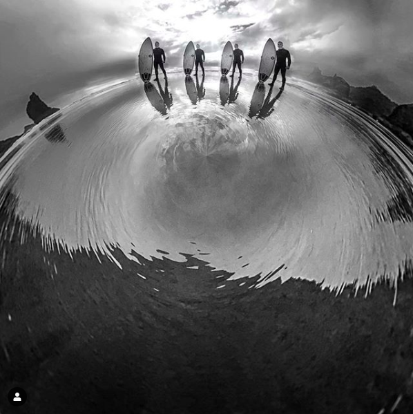 Brown (2019) Surfing at Cannon Beach, Oregon.
