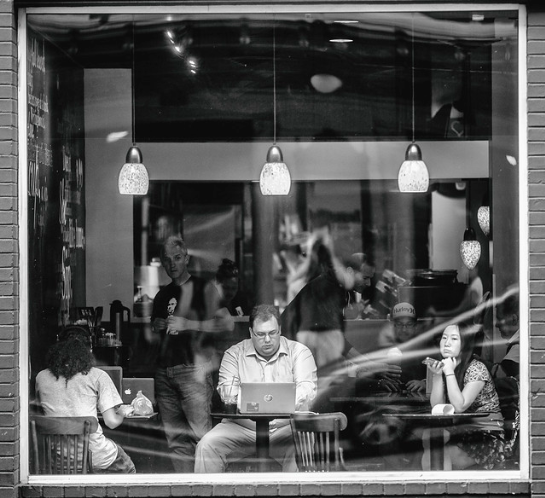 Thomas Hawk “Staring into a Starbucks” (2013)