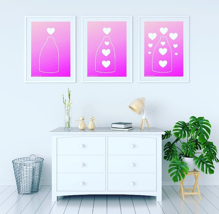 I&rsquo;ve got a set of three digital prints called &lsquo;an abundance of love&rsquo;. It&rsquo;s a reminder that what we focus on grows and so if you keep your attention on all the things you love in your life then you will notice more and more of 