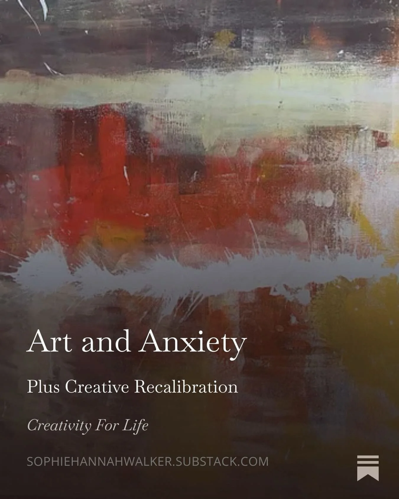 This weeks Substack on Art and Anxiety. With a complimentary Creative Recalibration Workbook according to your energy levels when you upgrade to paid. Read it at sophiehannahwalker.substack.com
.
.
.
.
.
.
#substack #artandanxiety #artwriting #neurod