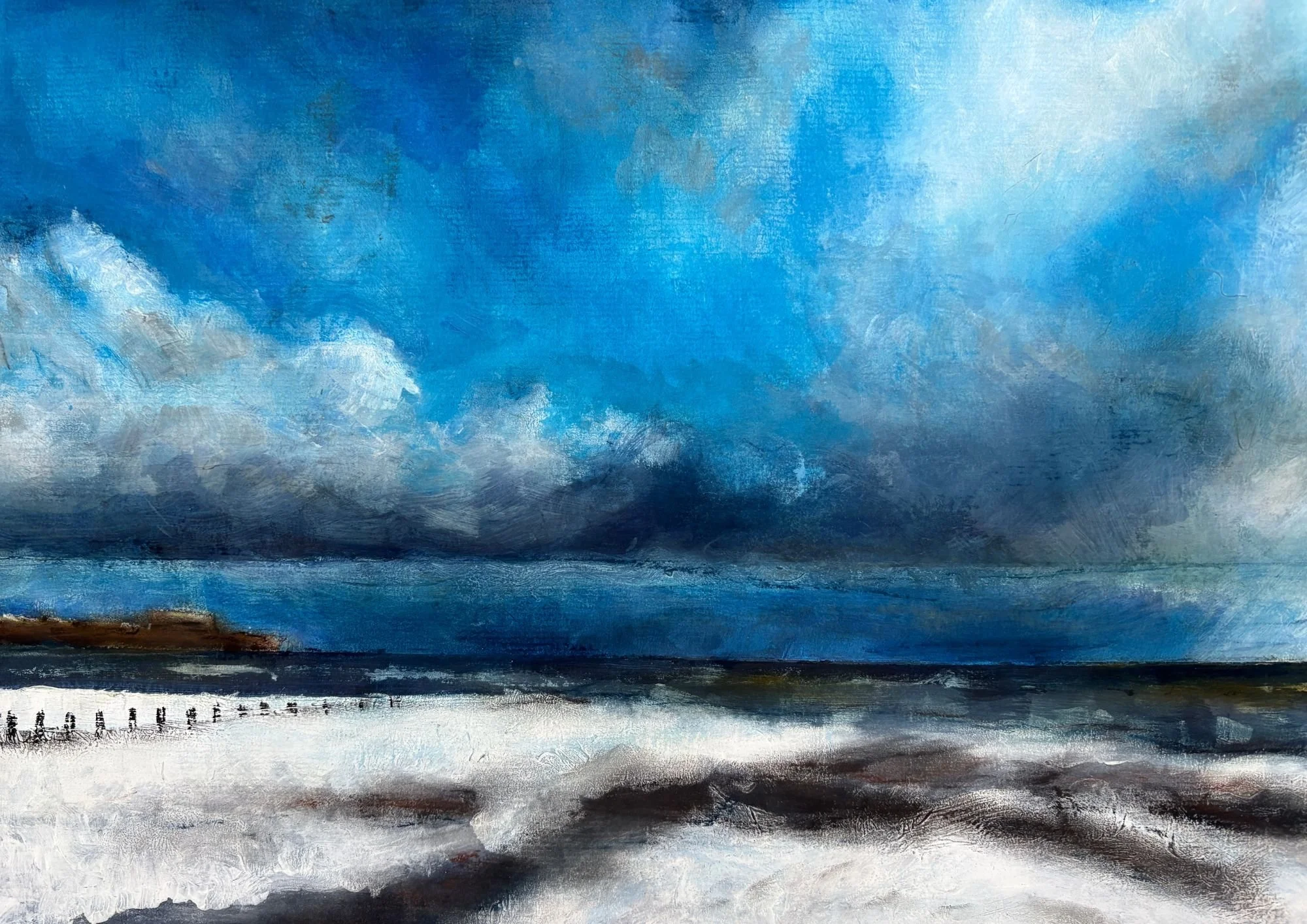 Bridlington beach in the snow.jpg