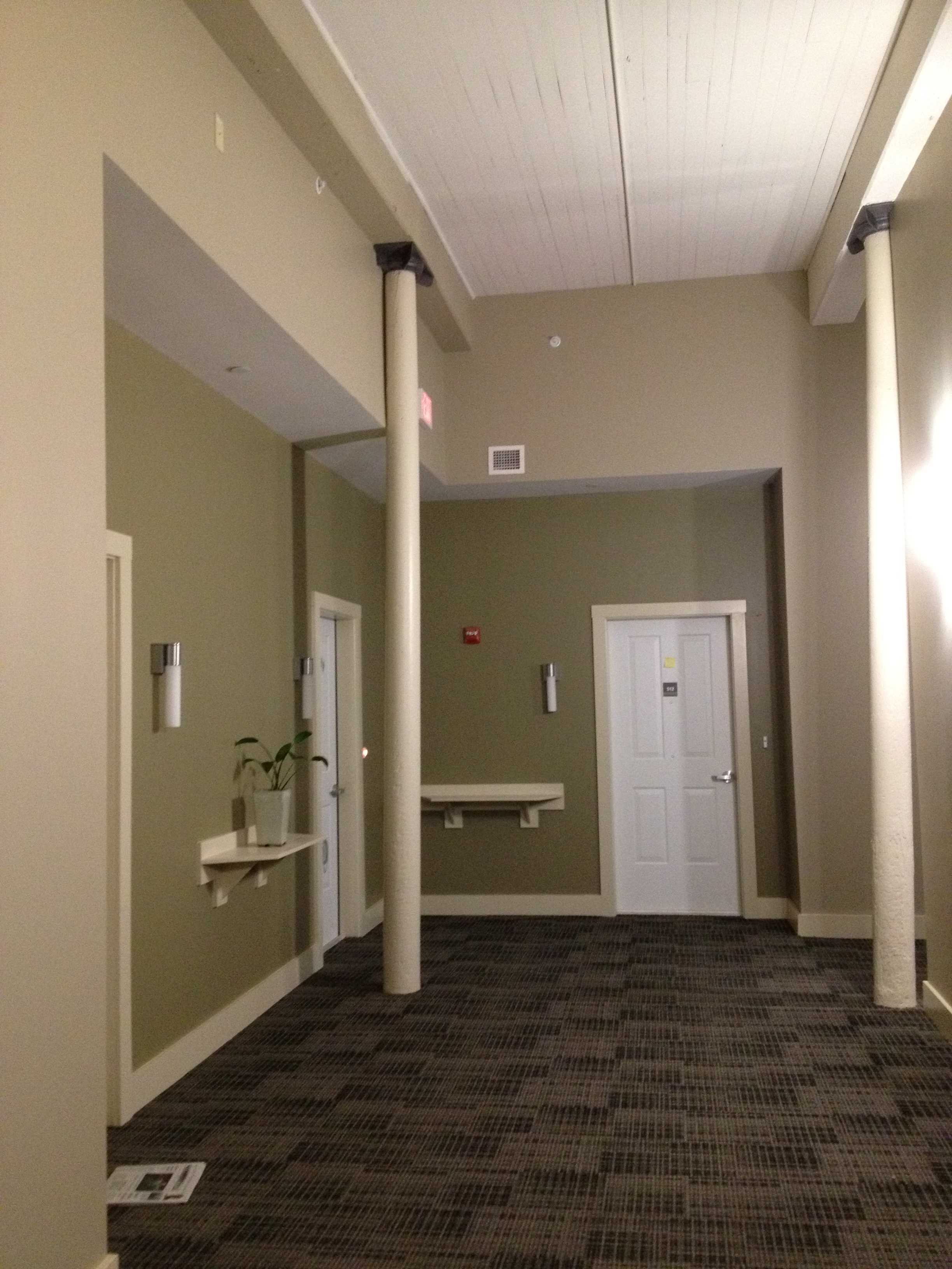 After - entrance to LBM space, 2nd floor showing ceiling.jpg