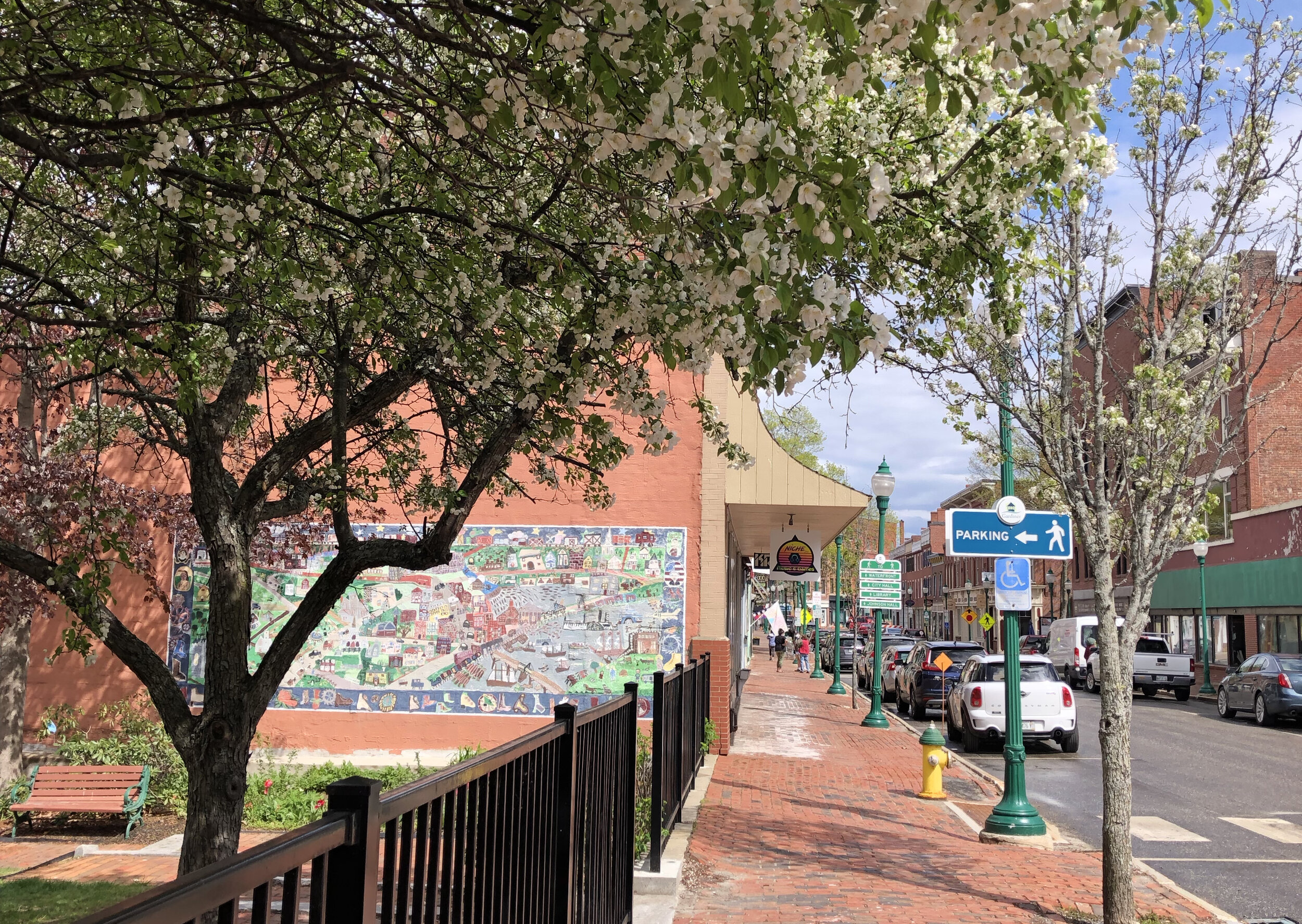  Apple blossoms in Downtown Gardiner, courtesy of Gardiner Main Street.  