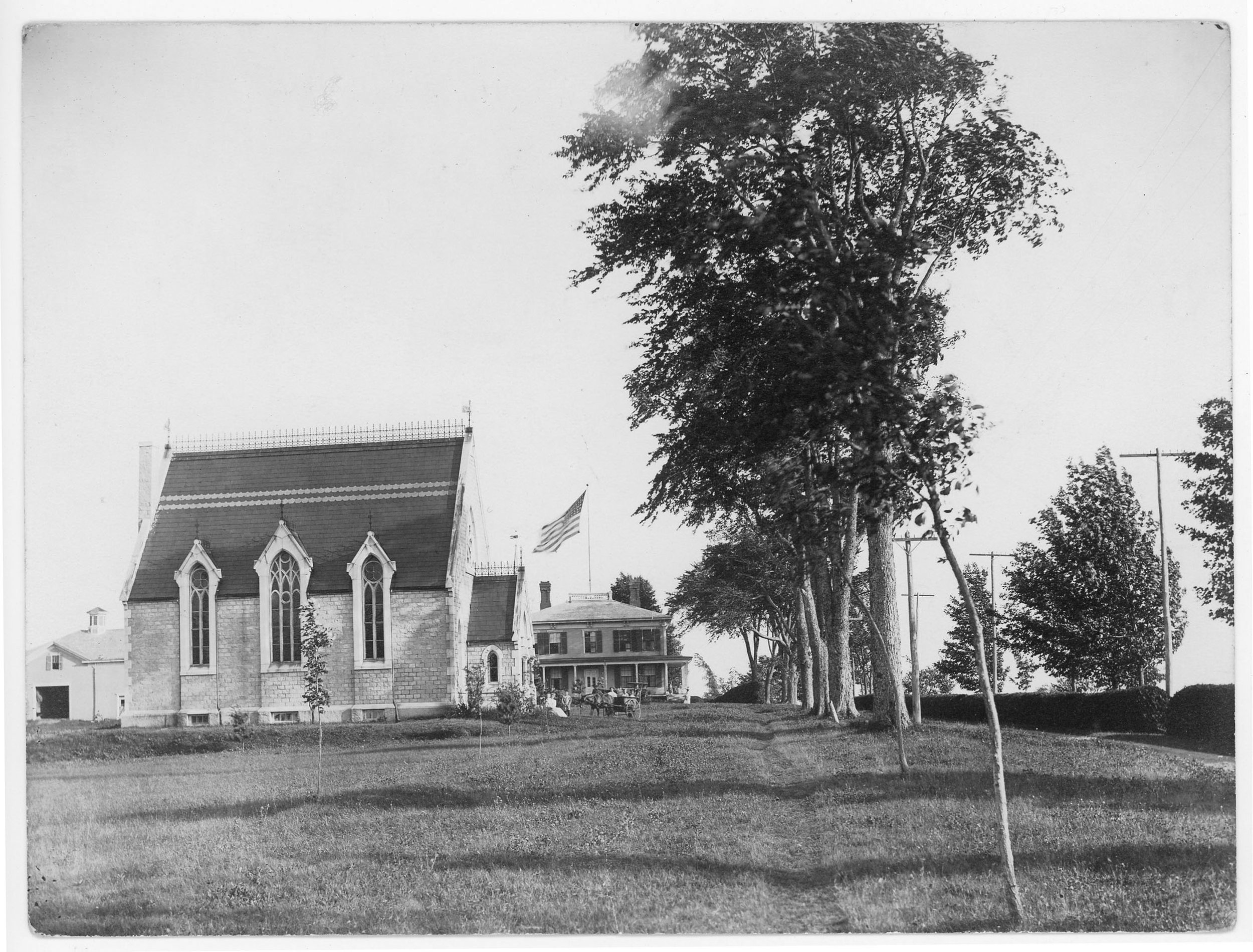 Washburn Memorial Library circa 1900, photo courtesy of Norland Living History Center