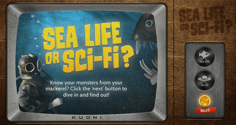 Kuoni's interactive quiz was outreached to science fiction fans.