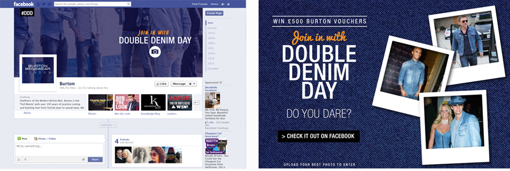 We launched a photo competition from the Burton homepage through a Facebook app we re-skinned.