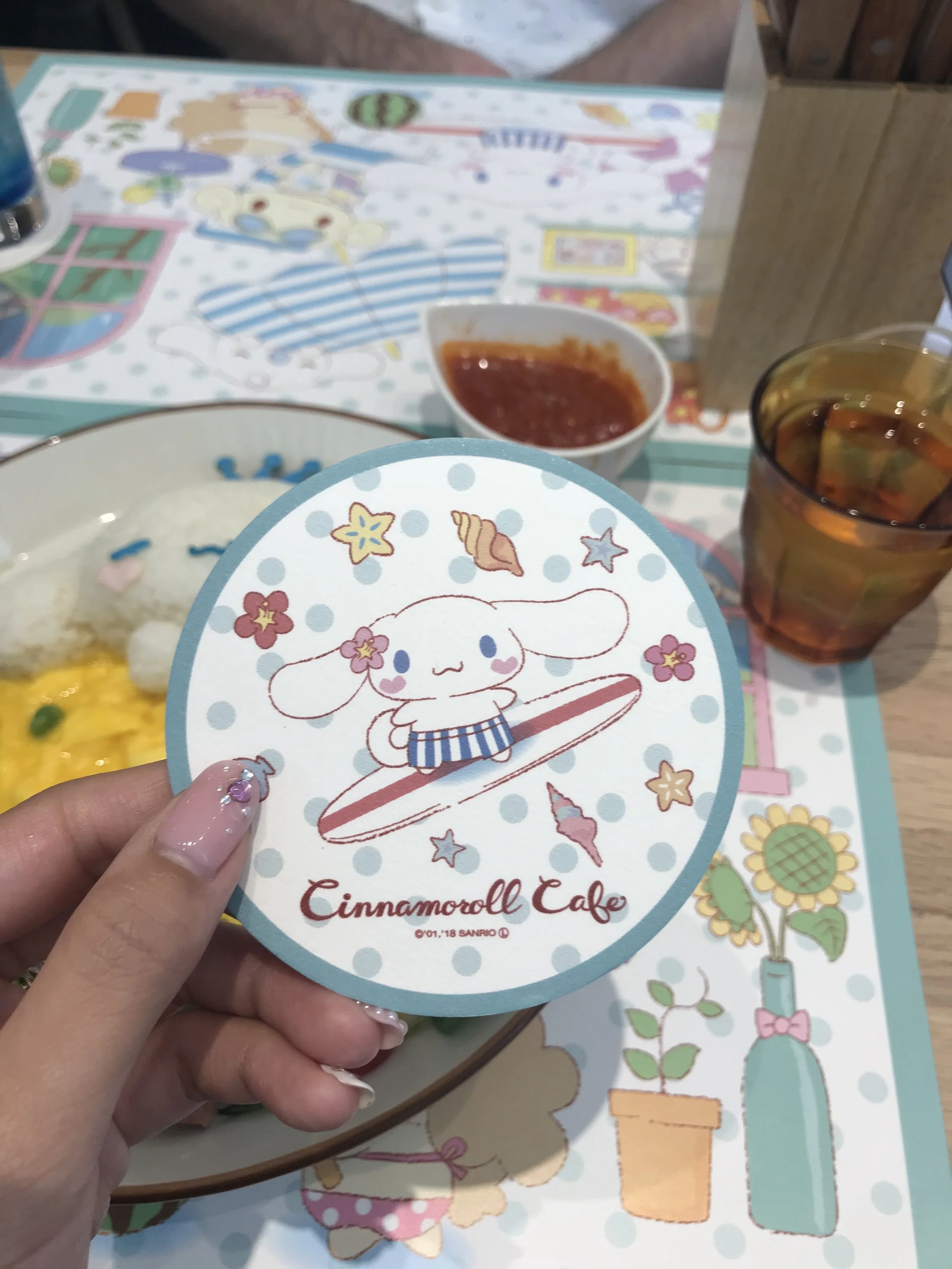 Summer-edition Cinnamoroll coaster!