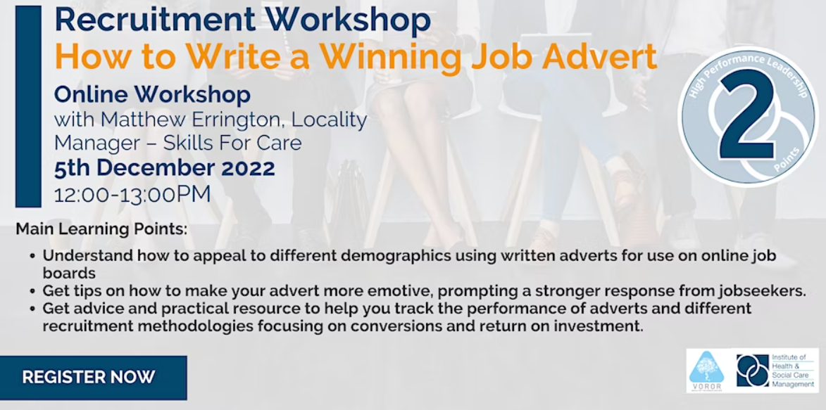 Recruitment Workshop - How to write a winning job advert