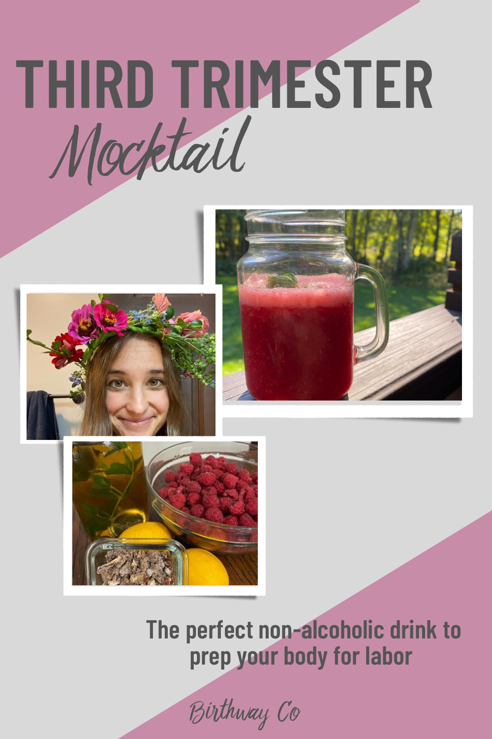 Third Trimester Mocktail A Pregnancy Drink Made of Red Raspberry Leaf