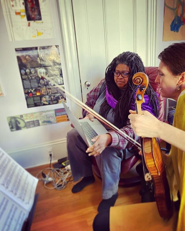 Working with Mel Fitzhugh on her stellar new piece for the Women Composers Festival of Hartford in March 🌟