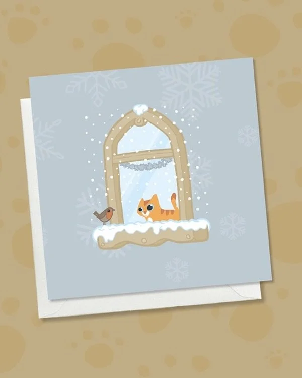 💕Have you seen our brand new ginger cat Christmas cards? Five unique and cute designs and now on sale until Friday! 🐈 🎅🏻🎁 Take a look https://pickleandnancy.etsy.com/listing/4336362389