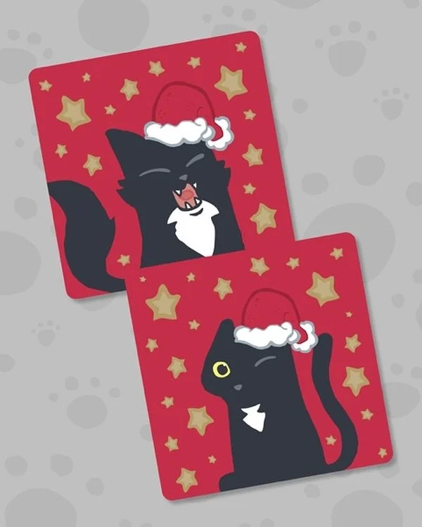 🎉Our flash sale ends today! Looking for cat themed Christmas cards, pins and gifts? Then check out our #PickleAndNancy Etsy shop today! 🥰http://etsy.me/2oNukR3