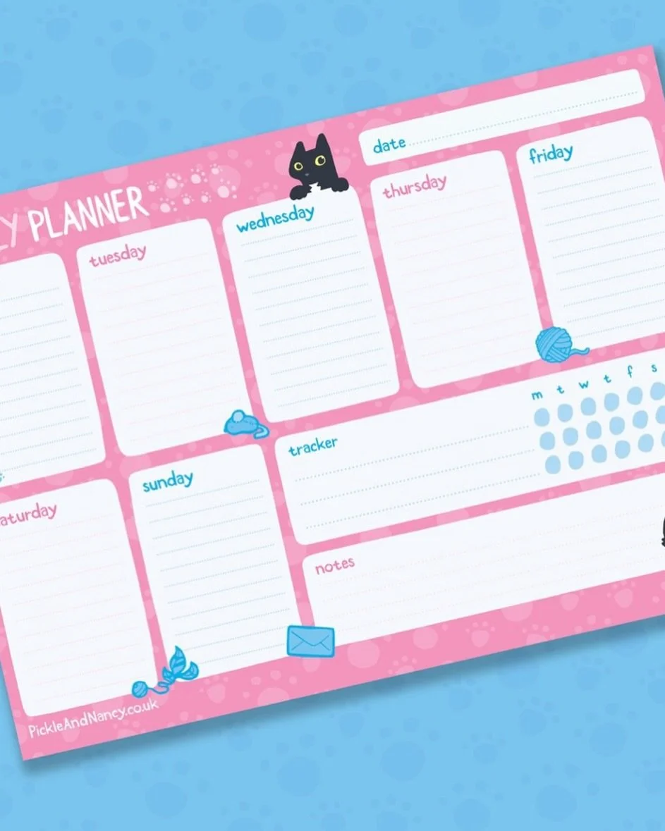 🎉Want to be more organised in 2026? Then check out our #PickleAndNancy weekly planner - and be feline inspired 😻 Now on sale (while stocks last) http://pickleandnancy.etsy.com
