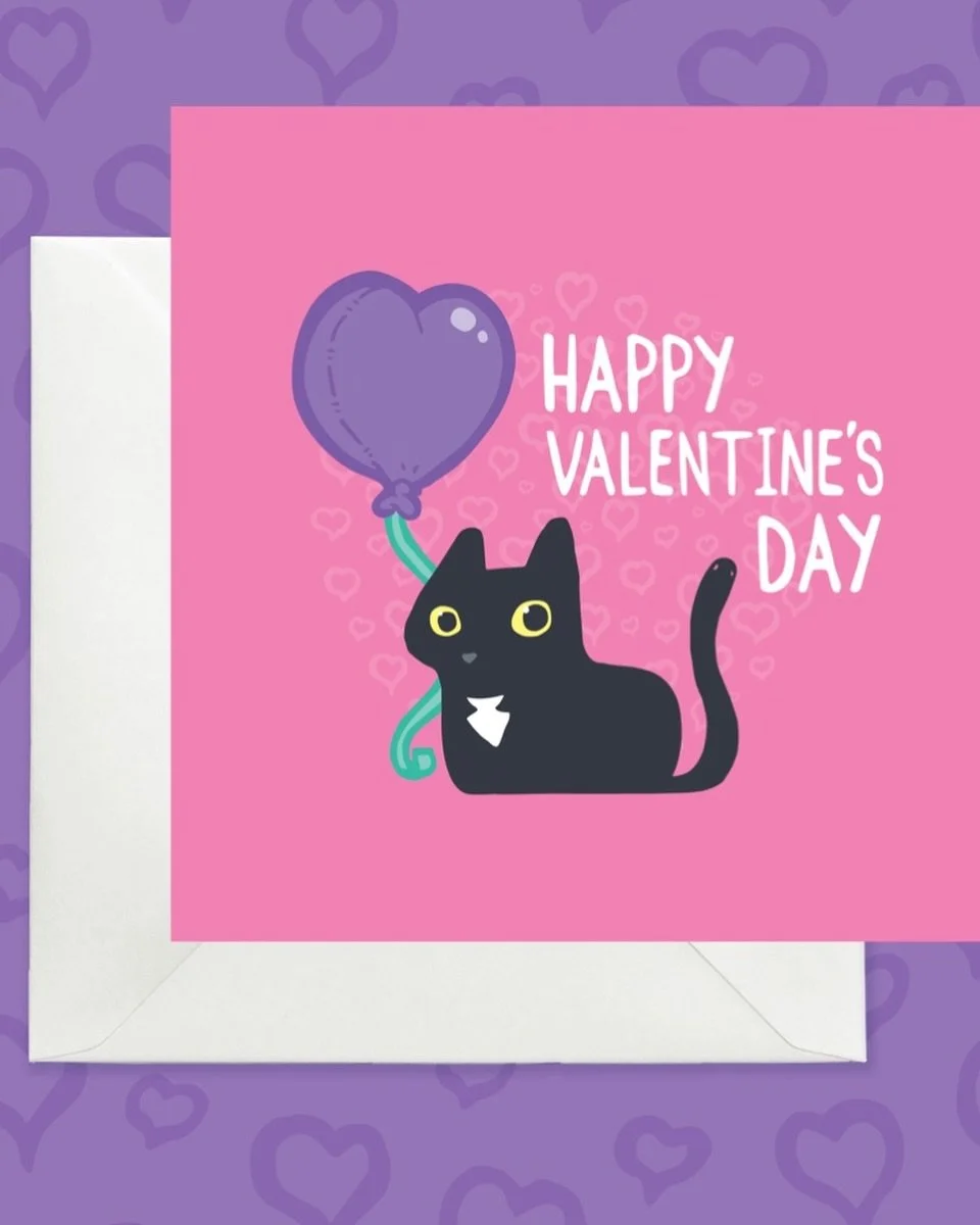 💕 Our #ValentinesDay2026 cards are up in our Etsy shop! We have a large range - puurrfect for cat lovers 😻 Take a look 💕 https://pickleandnancy.etsy.com/listing/871179018