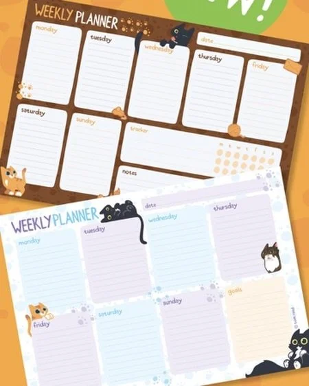 😻Our brand new weekly planners are available now! And our social media and Mewsletter subscribers can get 10% off simply by inputting PLAN26 at check-out. Take a look! 📝💕 https://pickleandnancy.etsy.com/listing/4459876792