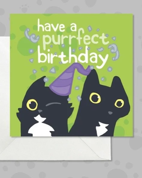 💕We have a sale on in our #etsy shop!  If you&rsquo;re looking for cat themed greeting cards and gifts, head on over 😻🥰http://pickleandnancy.etsy.com