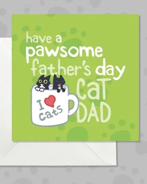 🎉Our #PickleAndNancy Etsy shop sale ends on Thursday 28 May! Check out our cat themed cute cards and gifts, including cute cards for catdads! http://pickleandnancy.etsy.com 💌🐈&zwj;⬛💕
